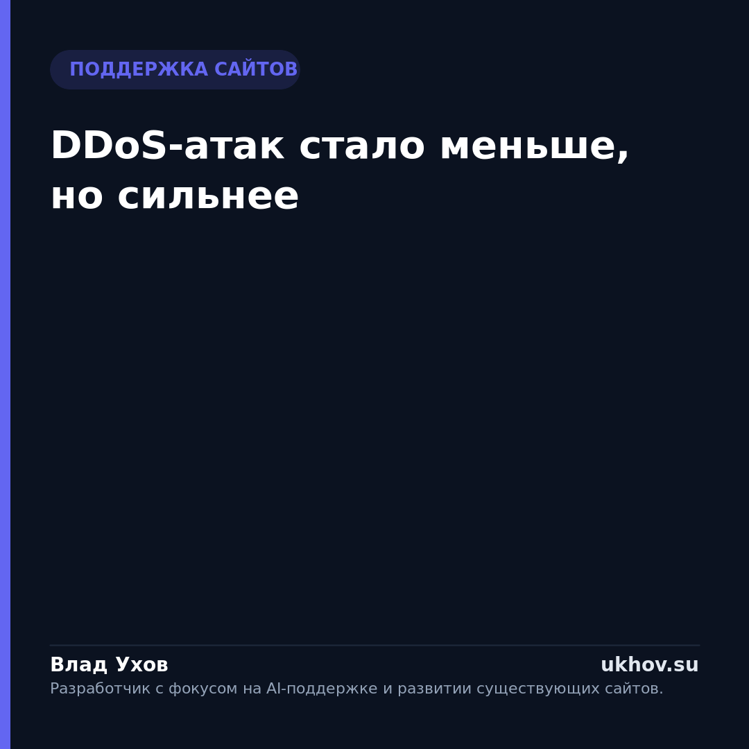 DDoS-атак стало меньше, но сильнее