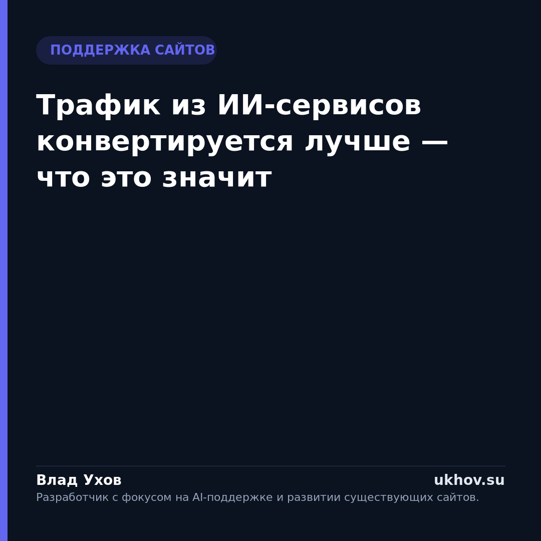 Трафик из ИИ-сервисов конвертируется лучше — что это значит